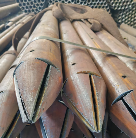 黔东南出尖打孔加工无缝注浆钢花管注浆管厂家